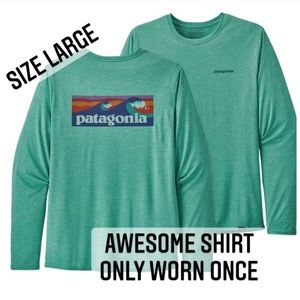 Comfy & stylish Patagonia shirt - zero imperfections! Only worn once! Cool color